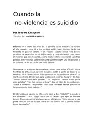 teodore kaczynski - cuando no-violencia es suicidio.rtf